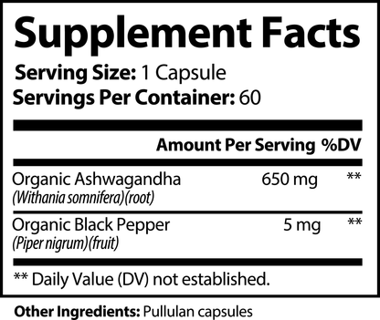 Obsidian Stress Relief: Premium Ashwagandha Adaptogenic Supplement