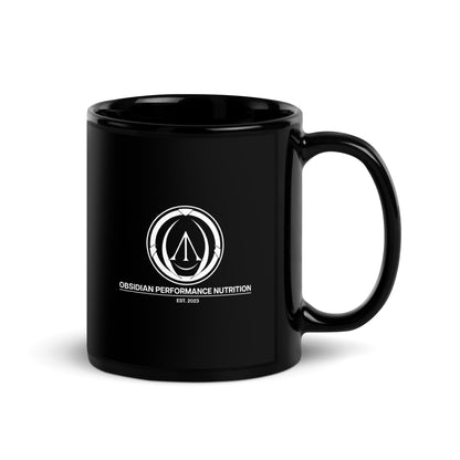 OPN Signature: Premium Black Glossy Ceramic Mug